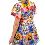Heather Dress, Floral Sketch