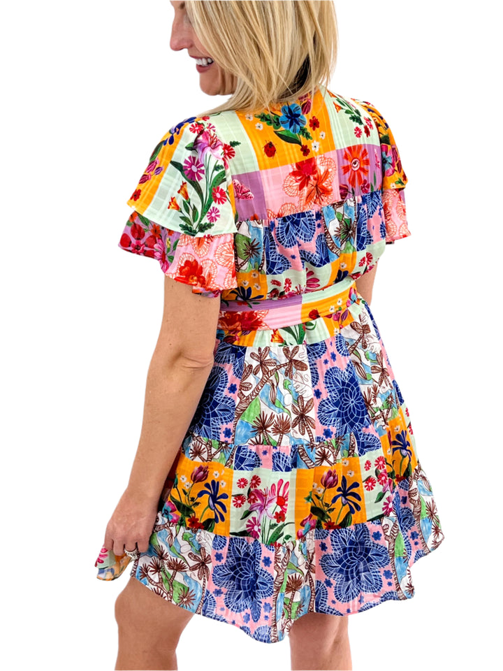 Heather Dress, Floral Sketch