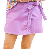 Cross Your Mind Braided Skort, Lavender