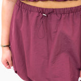 Made For You Crop Bubble Set, Maroon