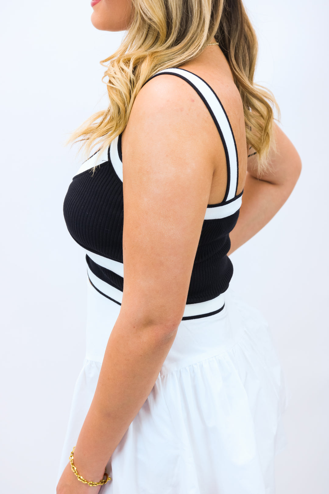 The Playmaker Tank, Black/White