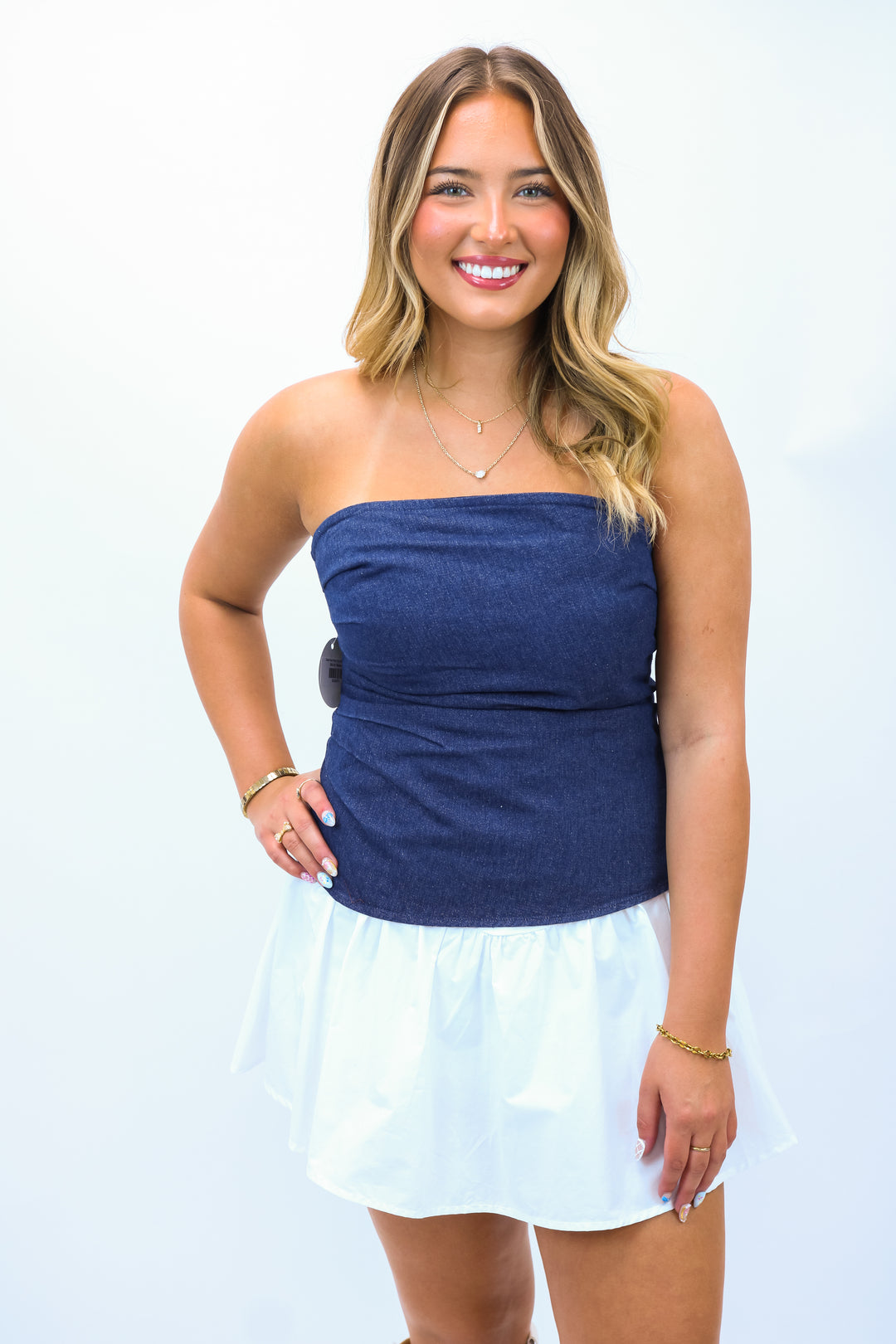 Extra Point Victory Top, Dark Denim