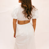 Pisarro Dress, White