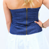 Extra Point Victory Top, Dark Denim