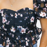 Chloe Bustier Top, Flower Basket