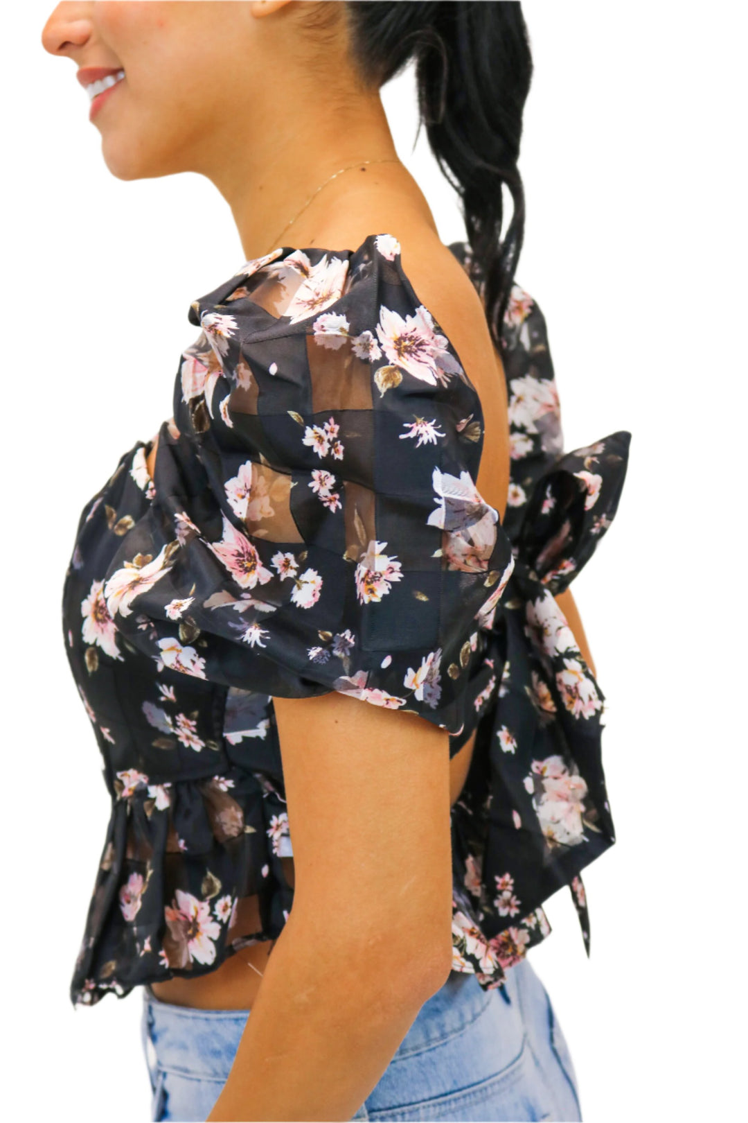 Chloe Bustier Top, Flower Basket