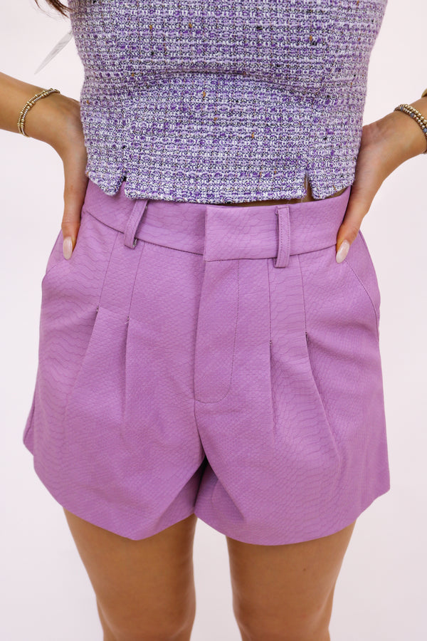 Modern Tailor Shorts, Lilac