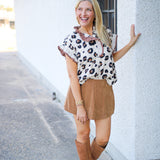 Wild Streak Blouse, Leopard Print