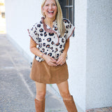 Wild Streak Blouse, Leopard Print