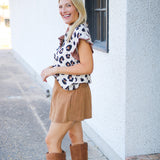 Wild Streak Blouse, Leopard Print