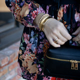 Secret Garden Mini Dress, Black/Floral