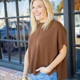 Gwyneth 'Caroline' Top, Espresso