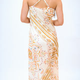 Eden Cowl Neck Dress, Multi