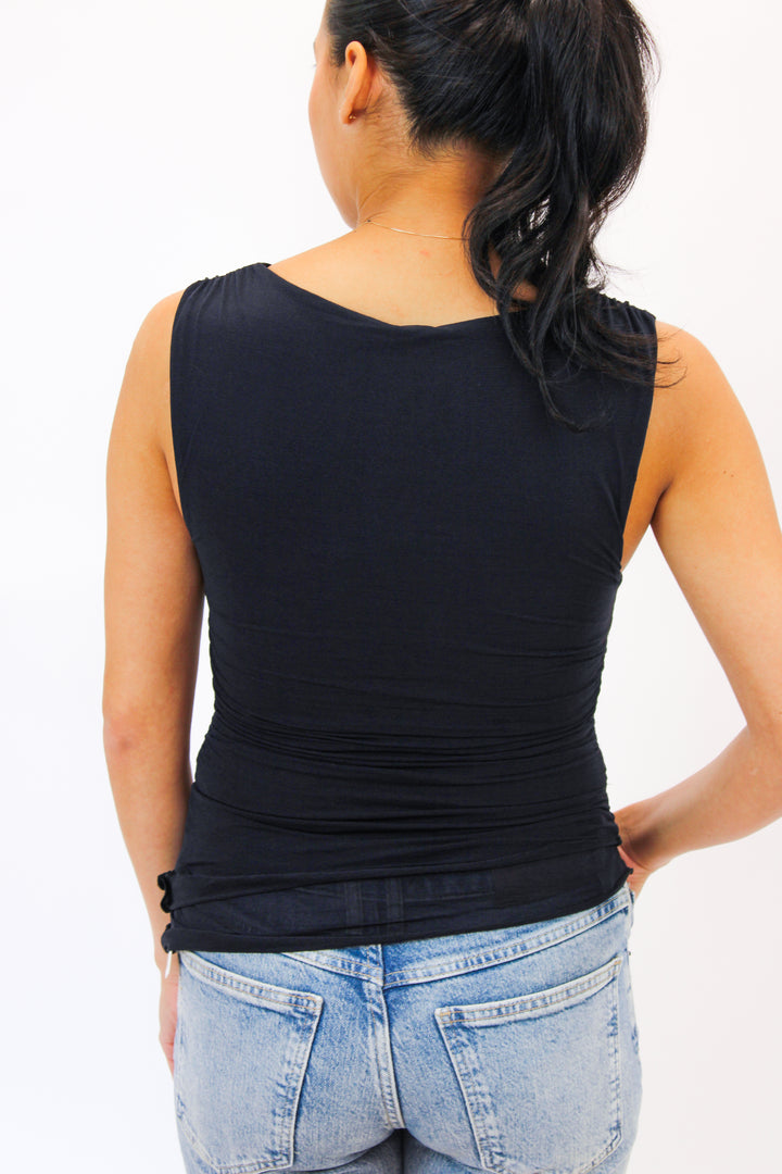 Ash Knit Top, Black