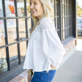 Count Me In Top, Off White