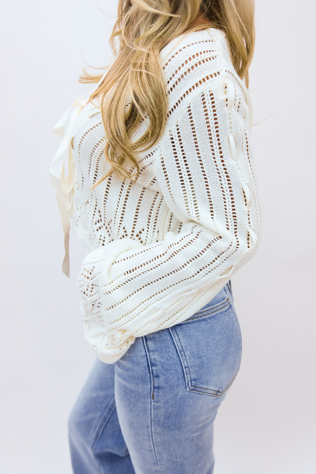 Every Special Moment Knit Top, Ivory