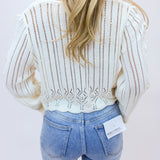 Every Special Moment Knit Top, Ivory