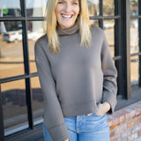 SPANX AirEssentials® Cropped Turtleneck, Mineral