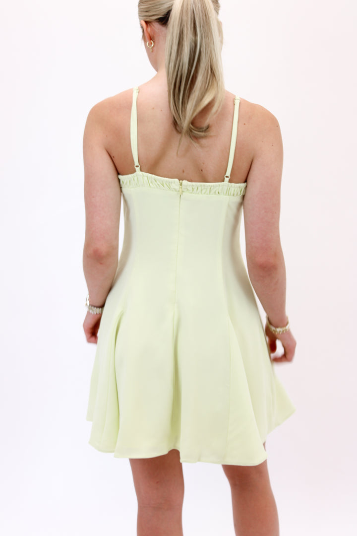 In The Right Places Dress, Creamy Lime