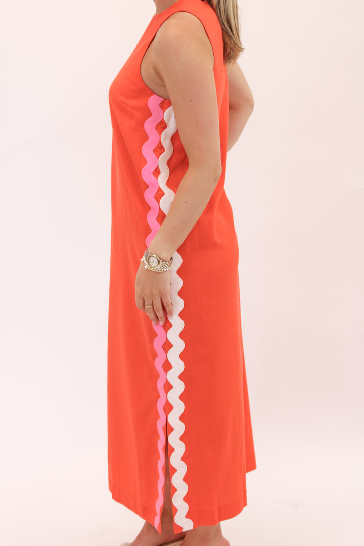 Made For You Midi Dress, Orange