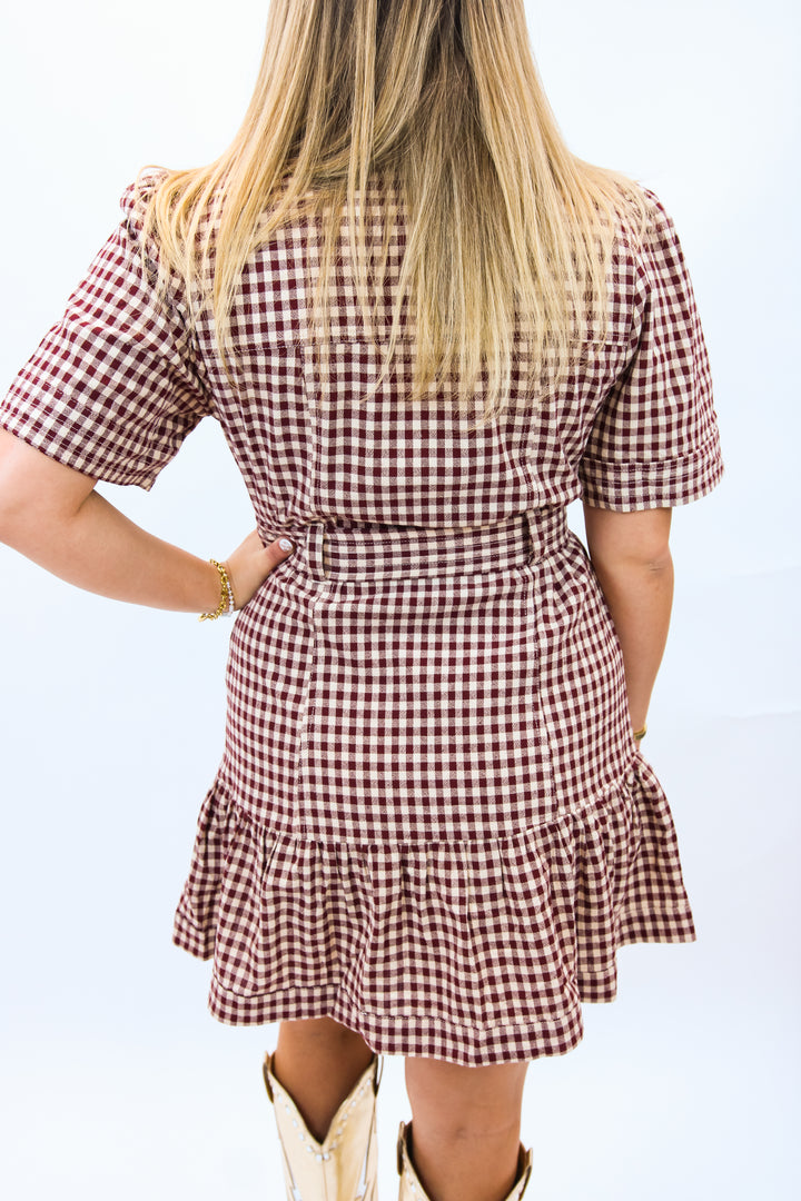 The Rival Hour Mini Dress, Maroon