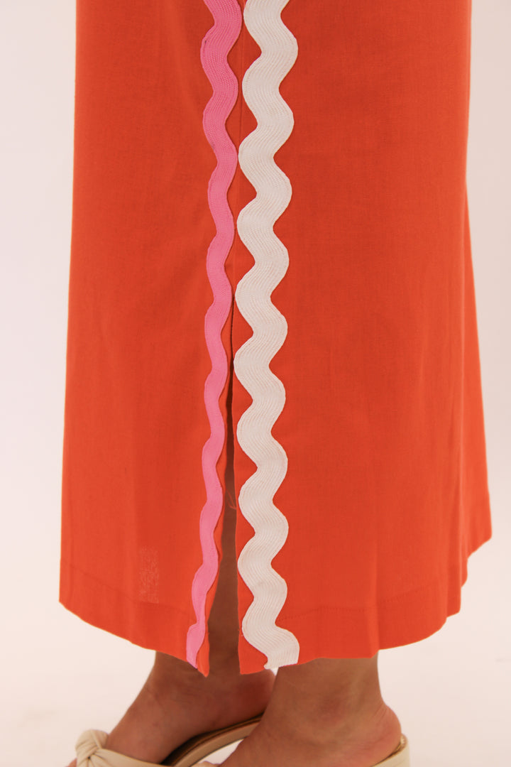 Made For You Midi Dress, Orange