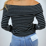 Evergreen Sweater, Black/White Combo