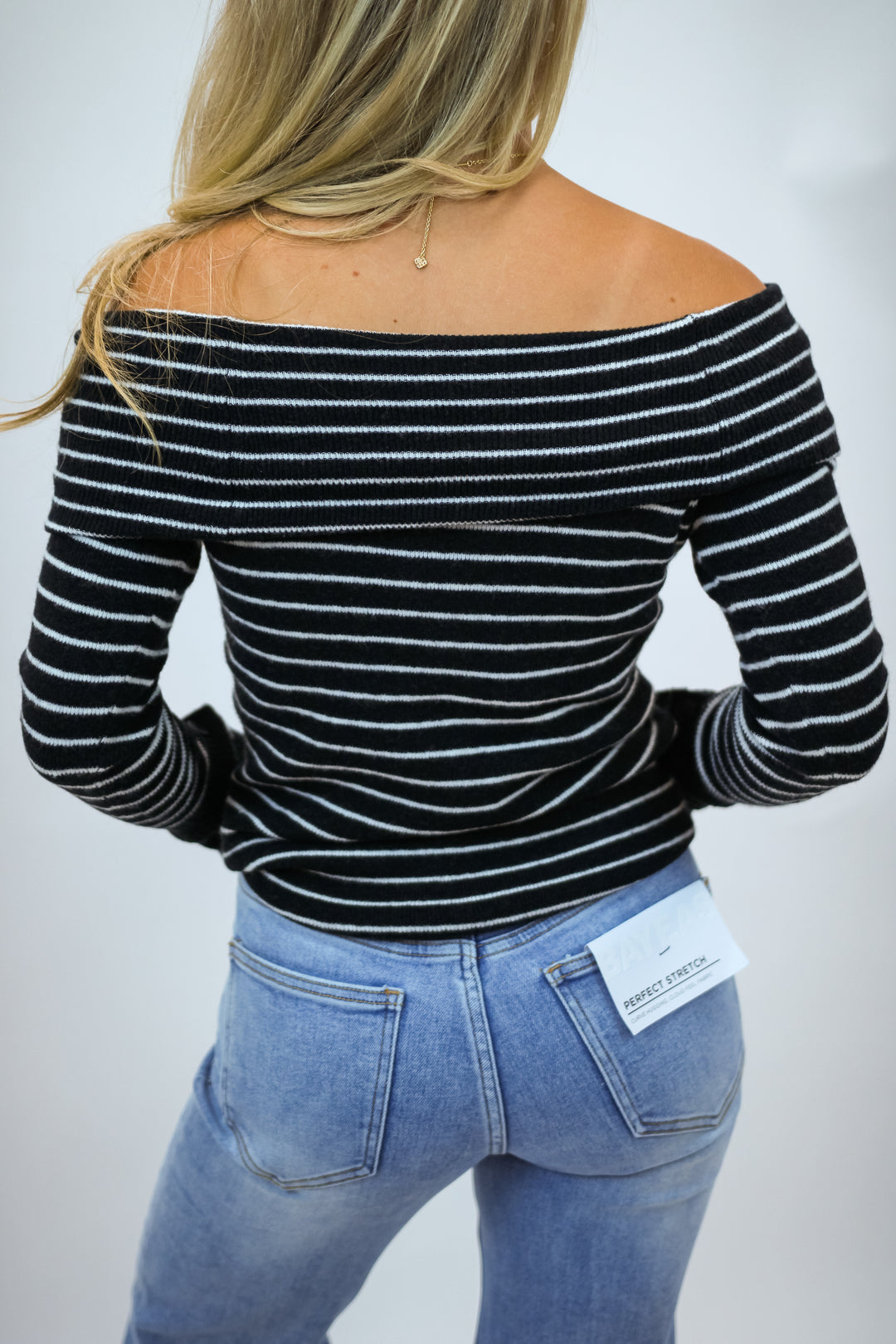 Evergreen Sweater, Black/White Combo