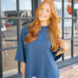 Perfect Oversized Tee, Varsity Navy