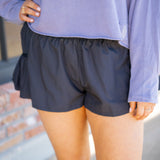 Get Your Flirt on Shorts, Black