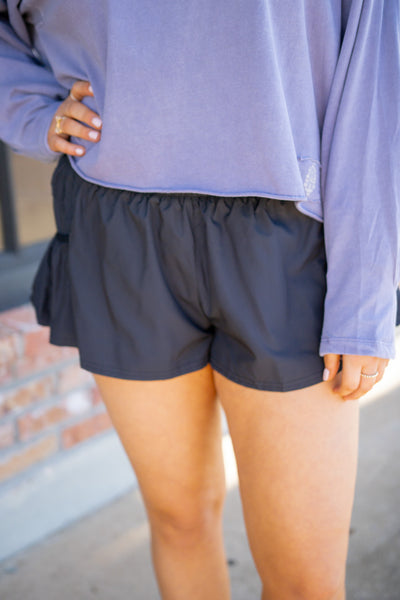 Get Your Flirt on Shorts, Black