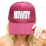 Howdy Block Letter Trucker Hat