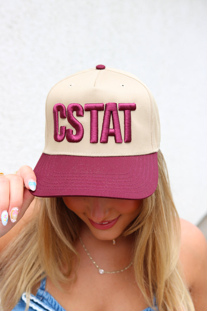CSTAT Block Letter Hat, Khaki