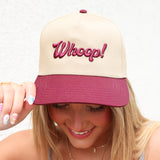 Whoop Hat, Khaki/Maroon