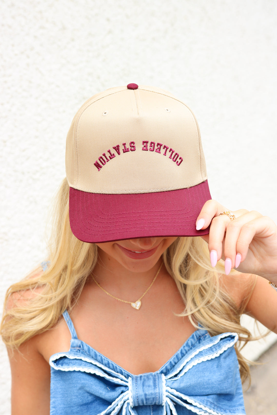 Upside Down College Station Khaki Hat