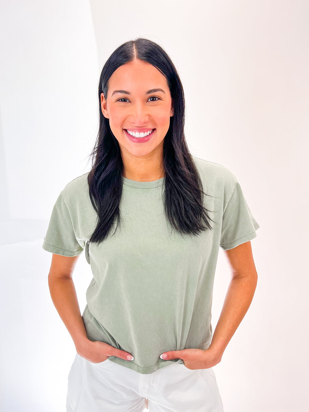 Go to Washed Tee, Avocado