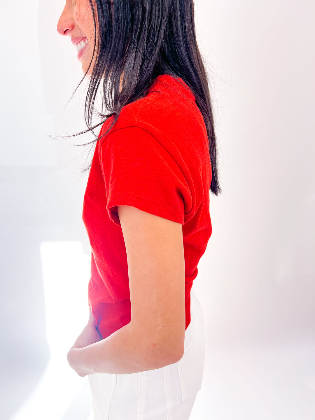 Modern Slub Tee, Cabana Red
