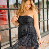 Perfect Timing Dress, Black/White