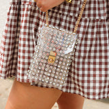 Diamond Studded Clear Purse