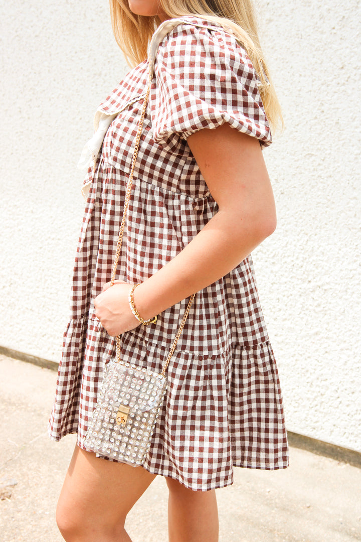 Diamond Studded Clear Purse