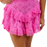 Blooming Heart Ruffle Short, Doll Pink