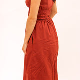 Kassie Dress, Dusty Brick