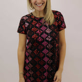 Perfect Sequins Dress, Black
