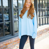 Hustle Layer Top, Bright Blue