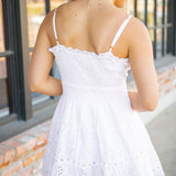 Azar Eyelet Lace Dress, Pale Lilac