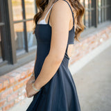 Baseline Tennis Dress, Black