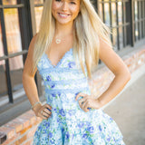 Fresh Picked Feelings Dress, Blue/Multi