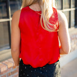 Yazmin Top, Dark Red