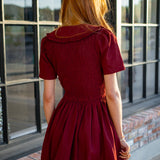 Have A Seat Dress, Maroon