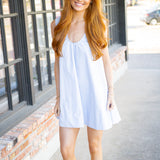 On The Bright Path Mini Dress, Light Blue